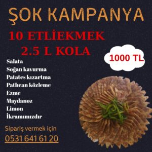 10 lu Etliekmek Menü